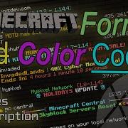 Как отформатировать раскрасить сообщение дня MOTD на сервере Minecraft коды форматирования и ц