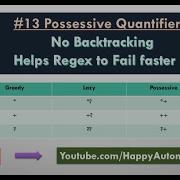 13 Possessive Quantifier