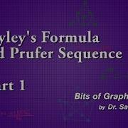 Graph Theory 40 Cayley S Formula And Prufer Seqences Part 1 2
