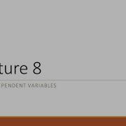 Lecture 8 Binary Dependent Variable Models
