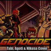 Now Now Boys Stop Fighting FNF Genocide Tabi Agoti Nikusa Cover Electrolite Remix