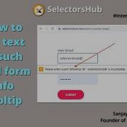 How To Get Text Of Tooltip For Email Validation In Selenium Interview Question
