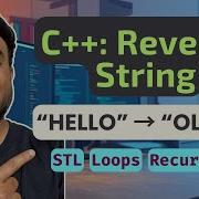Reverse A String In C Using STL Loops Recursion