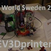 EV3Dprinter Lego World Sweden 2019 Stockholm