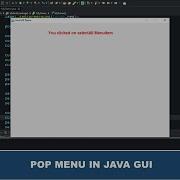 Java GUI Tutorial 49 Making A Popup Menu In Java GUI