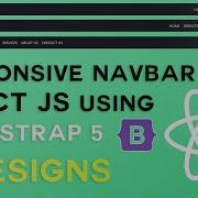 React Js Responsive Navbar Using Bootstrap 5 Simple React Js Navbar Bootstrap 5 Navbar