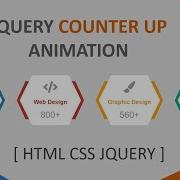 Responsive Counter Up Animation Using HTML CSS JQUERY