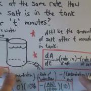 Mixing Problems And Separable Differential Equations