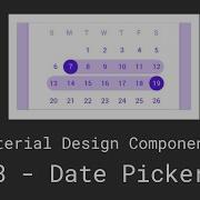 Date Picker MDC 2021 Android Tutorials