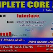 Core Java Interface Conflicts Of Interface Variables And Interface Methods Part 3