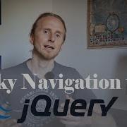 JQuery Basics Sticky Navigation