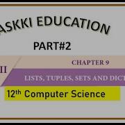 12th Computer Science Chapter 9 Lists In Python English Medium Part 2