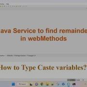Java Service To Find Remainder In IBM WebMethods Java Type Casting