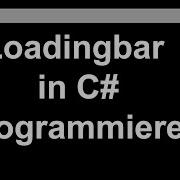 LOADING BAR Selbstprogrammieren In C CONSOLE APPLICATION