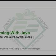 Programming With Java Lesson 4 Logical Operators Switch Loops