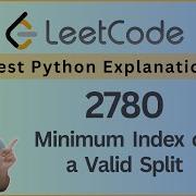 Leetcode 2780 Minimum Index Of A Valid Split Python Solution Explained Step By Step