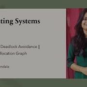 Operating Systems Lecture 33 Deadlock Avoidance Resource Allocation Graph Single Instance