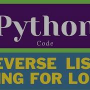 Reverse List Using For Loop In Python List In Python Python List Shorts Python Ytshorts