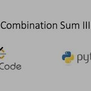 Leetcode Combination Sum III Python