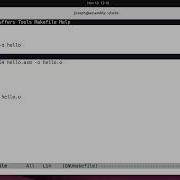 X86 64 Assembly Hello World Makefile