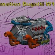 How The Bugatti Veyron W16 Engine Works In 3D