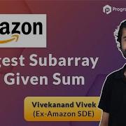 Amazon Coding Interview Problem Longest Subarray With Given Sum