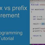 Postfix Vs Prefix Increment Operator C Programming Tutorial