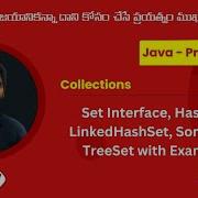 77 Collections Set Interface HashSet LinkedHashSet SortedSet TreeSet Examples Java
