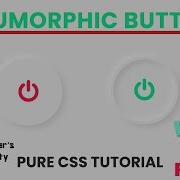 Neumorphism UI Button Pure CSS Tutorial