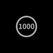1000 Seconds Circle Timer Vertical