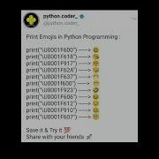 Print Emojis Using Python Python Coding Programming Programmer Emojisusingpython Python3