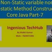 Non Static Control Flow Core Java Online Live Session Part 7