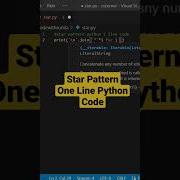 Star Pattern In Python One Line Code Shorts Viralvideo Python Coding Viral Trending