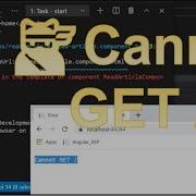 Solved Cannot GET Error In ASP Angular Goto VSCode