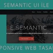 SEMANTIC UI Responsive Web Tasarımı Ders 3 Grid Container Column Row Icon