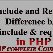 PHP Tutorial In Urdu Hindi Include And Require In PHP Difference Between Include And Require