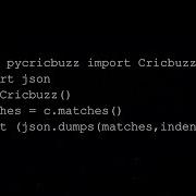 Pycricbuzz A Python Library For Live Cricket Scores