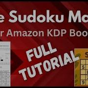 Sudoku Puzzle Maker For Amazon KDP Design Custom Sudoku With Solutions