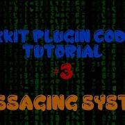 Bukkit Plugin Coding Tutorial 1 8 Messaging System Episode 3