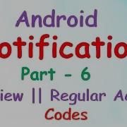 95 Android Notification Tutorial Part 6 Big View BigText Style BigPicture Style Inbox