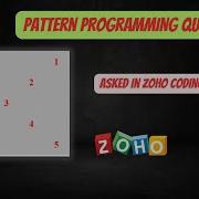 Number Pattern Program Zoho Coding Rounds Using Java