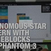 Autonomous Star Pattern W DJI Phantom 3 And DroneBlocks App