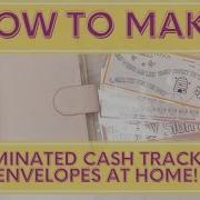 How To Make Cash Envelopes Step By Step Laminating Savings Trackers Into Cash Envelopes