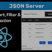 Implement Search Sort Filter Pagination Using JSON Server In React