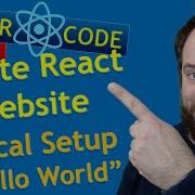 How To Create React Website Local Setup Hello World Power Code