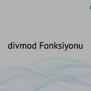 Python 3 Dersleri 112 Divmod Fonksiyonu