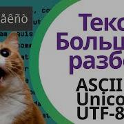 Текстовые данные Кодировки Unicode ASCII UTF 8 Большой разбор