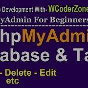 How To Create Edit Delete Database And Table In PhpMyAdmin Xampp Wamp 2