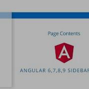 SIDEBAR Menu For Angular 2020