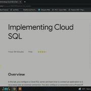 Implementing Cloud SQL Google Cloud LAB Solution